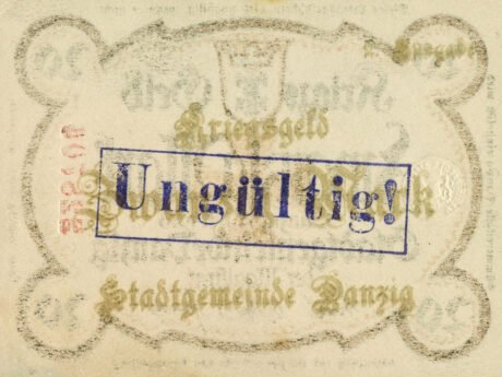 Реверс банкноты 20 marek (Niemcy) 1918