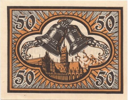 Реверс банкноты 50 fenigów (Niemcy) 1920