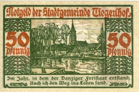 Реверс банкноты 50 пфеннигов (Германия) 1920 года