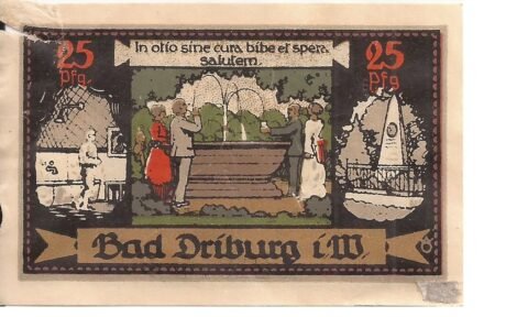 Реверс банкноты 25 пфеннигов Spar- und Darlehnskasse (Германия) 1921 года