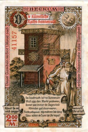 Реверс банкноты 2 marki (Niemcy) 1920