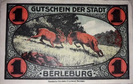 Реверс банкноты 1 marka (Niemcy) 1921