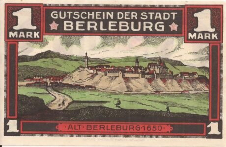 Реверс банкноты 1 marka (Niemcy) 1921