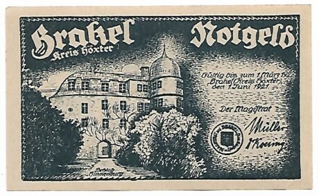 Аверс банкноты 50 fenigów (Niemcy) 1921