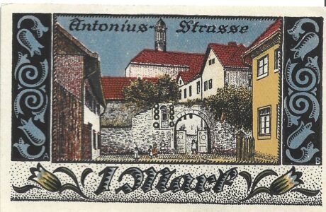 Реверс банкноты 1 marka (Niemcy)