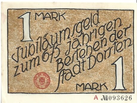 Аверс банкноты 1 marka (Niemcy)