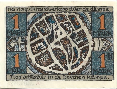 Реверс банкноты 1 marka (Niemcy)