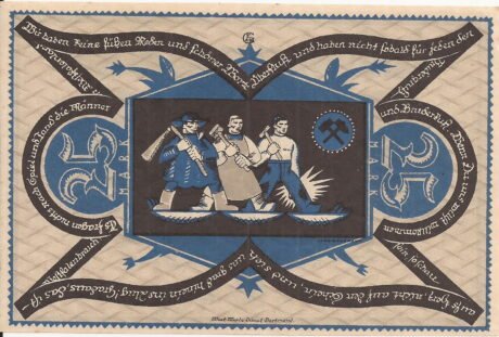 Реверс банкноты 25 marek (Niemcy) 1922