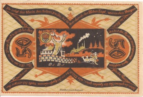 Реверс банкноты 50 marek (Niemcy) 1922