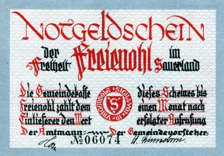 Аверс банкноты 1 marka (Niemcy)