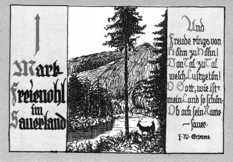 Реверс банкноты 1 marka (Niemcy)