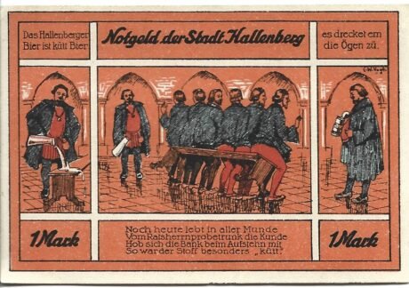 Реверс банкноты 25 fenigów (Niemcy) 1921