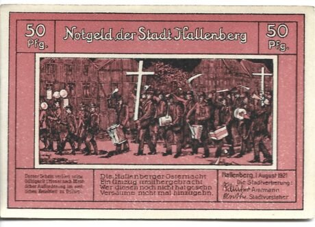 Аверс банкноты 50 fenigów (Niemcy) 1921