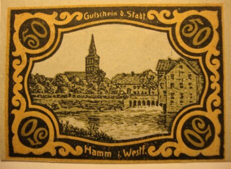 Реверс банкноты 50 fenigów (Niemcy) 1920