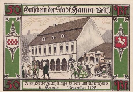 Реверс банкноты 50 fenigów (Niemcy) 1921