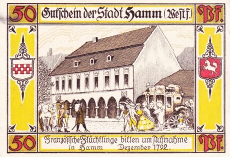 Реверс банкноты 50 fenigów (Niemcy) 1921