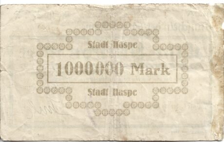 Реверс банкноты 1000000 marek (Niemcy) 1923