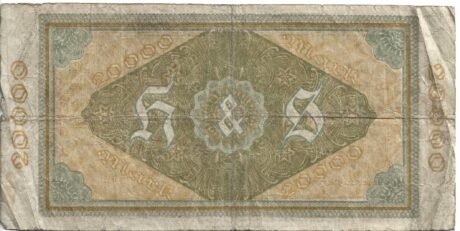 Реверс банкноты 20000 marek Henschel i Sohn (Niemcy) 1923