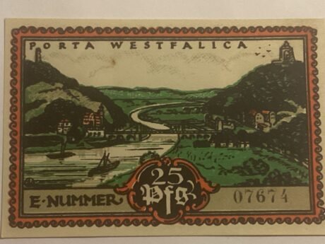 Реверс банкноты 25 пфеннигов Amts-Sparkasse (Германия) 1921 года