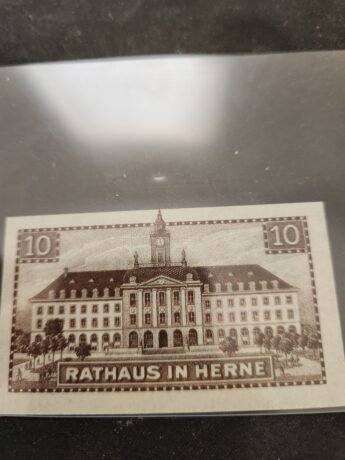 Реверс банкноты 10 fenigów (Niemcy) 1918