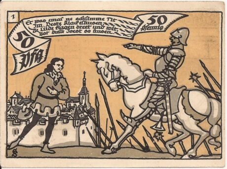 Реверс банкноты 50 пфеннигов (Германия) 1921 года