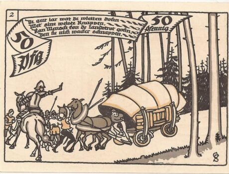 Реверс банкноты 50 пфеннигов (Германия) 1921 года