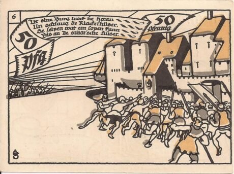 Реверс банкноты 50 пфеннигов (Германия) 1921 года