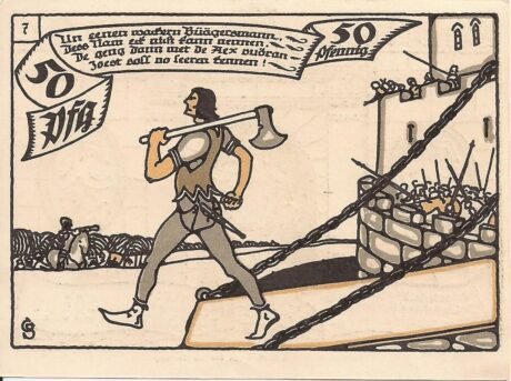 Реверс банкноты 50 пфеннигов (Германия) 1921 года