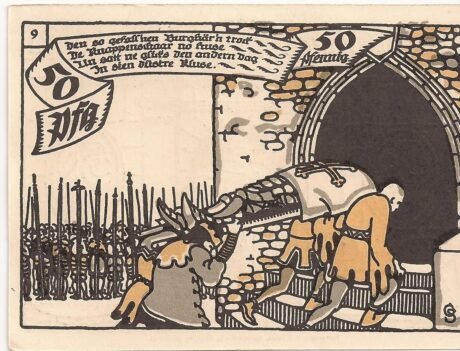 Реверс банкноты 50 пфеннигов (Германия) 1921 года