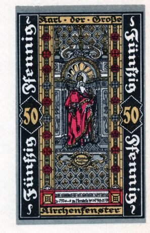 Реверс банкноты 50 fenigów (Niemcy) 1921