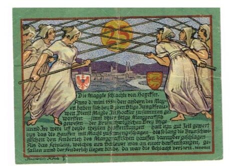 Реверс банкноты 25 fenigów (Niemcy) 1921