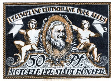 Реверс банкноты 50 fenigów (Niemcy) 1921