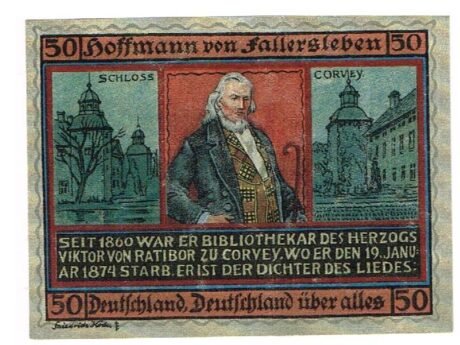 Реверс банкноты 50 fenigów (Niemcy) 1921