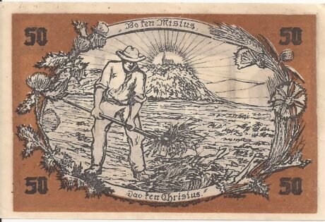 Реверс банкноты 50 fenigów (Niemcy) 1921