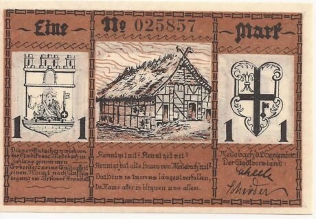 Аверс банкноты 1 marka (Niemcy) 1921