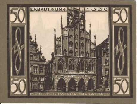 Реверс банкноты 50 fenigów (Niemcy) 1921