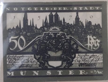 Аверс банкноты 50 fenigów (Niemcy) 1921