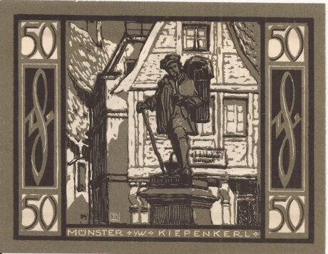 Реверс банкноты 50 fenigów (Niemcy) 1921