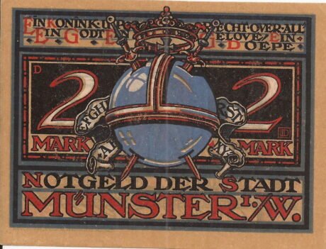 Реверс банкноты 2 marki (Niemcy) 1921