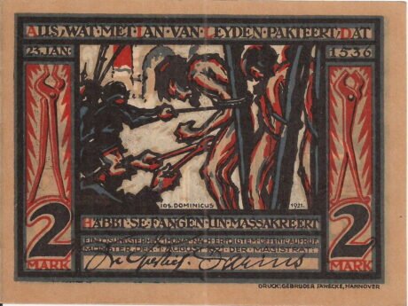 Аверс банкноты 2 marki (Niemcy) 1921