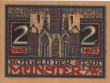 Реверс банкноты 2 marki (Niemcy) 1921