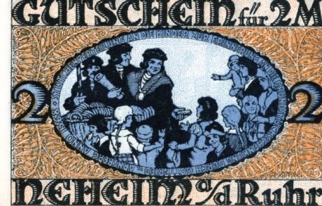 Реверс банкноты 2 марки (Германия)