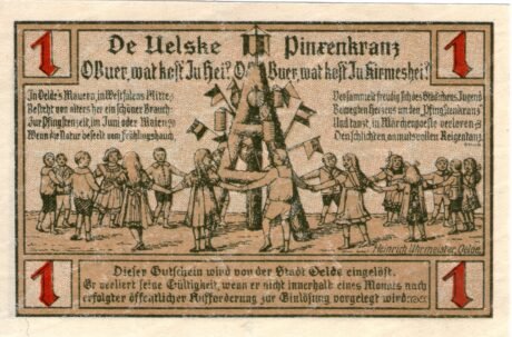 Реверс банкноты 1 marka (Niemcy) 1920