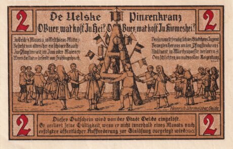 Реверс банкноты 2 marki (Niemcy) 1920