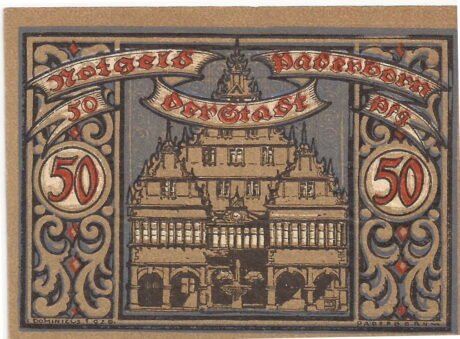 Реверс банкноты 50 пфеннигов (Германия) 1920 года