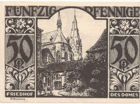 Реверс банкноты 50 fenigów (Niemcy) 1921