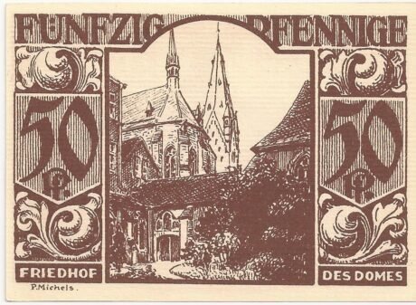 Реверс банкноты 50 fenigów (Niemcy) 1921