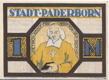 Реверс банкноты 1 марка (Германия) 1921 года