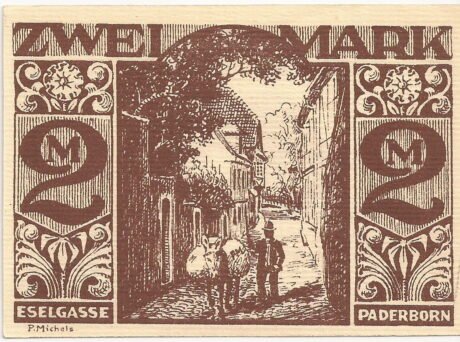 Реверс банкноты 2 marki (Niemcy) 1921