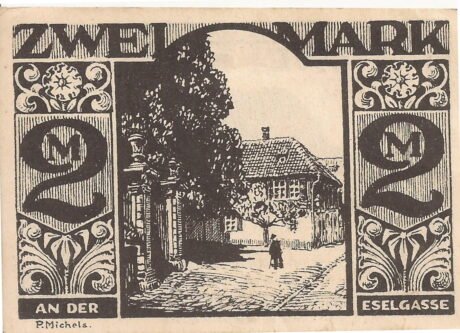 Реверс банкноты 2 marki (Niemcy) 1921